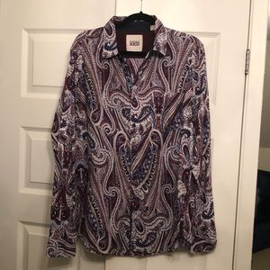 Men’s Dress Shirt Vintage Red